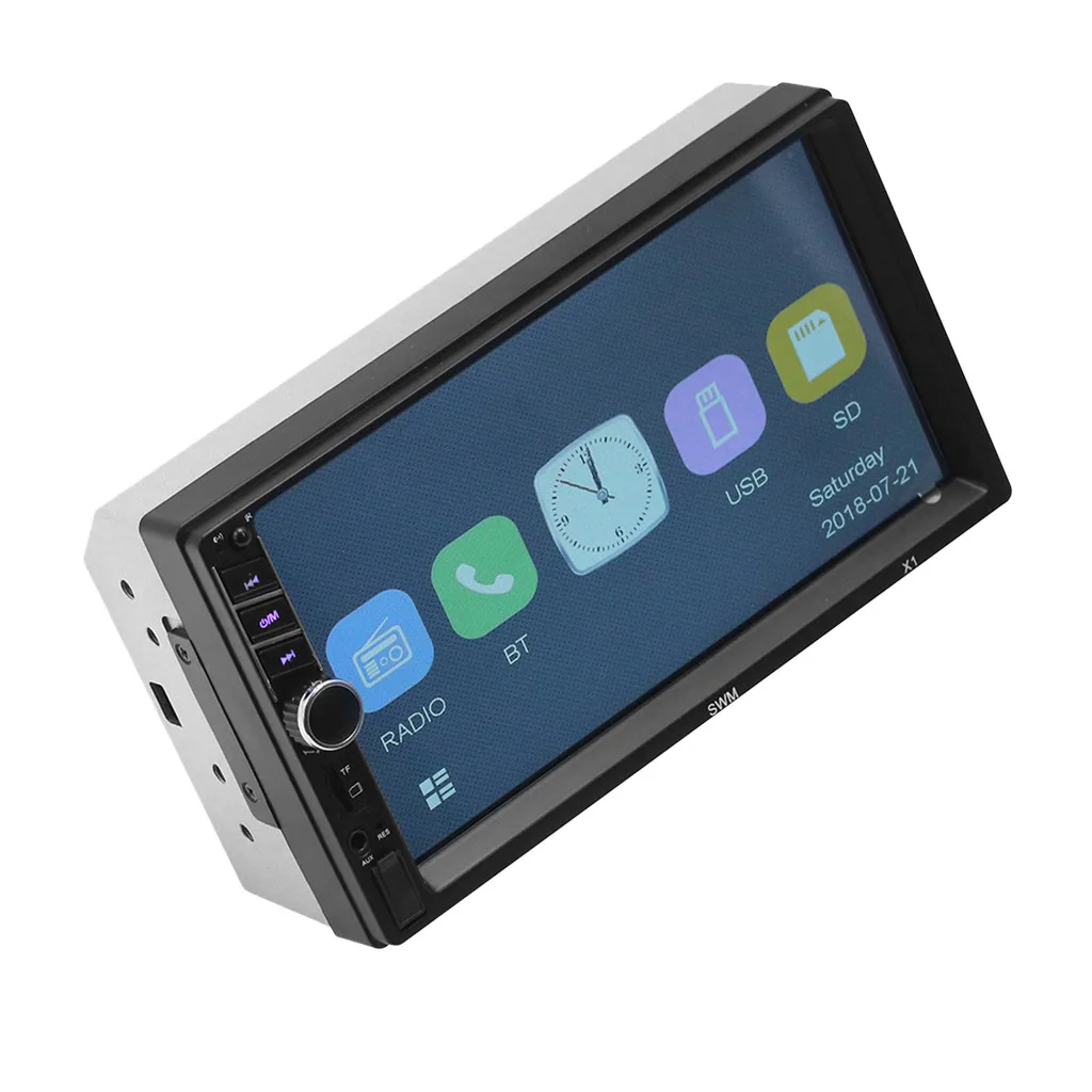 12В Hd 7 дюймов емкостный сенсорный экран Экран автомобиля Bt Mp5 Автомагнитола и видео Авто Mp5 плеер Mp3 интегрированный проигрыватель# BL30