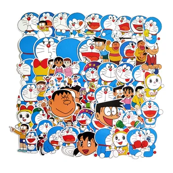 

60Pcs/Set 2020 Doraemon Graffiti Stickers For Luggage Laptop Notebook Refrigerator Car Motorcycle Toy Phone Cartoon Stickers