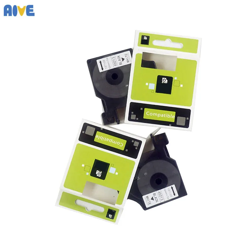 Aive 6 мм разноцветные 43610 43618 43613 43612 черно белые совместимый с Dymo D1 ленты для Label manager