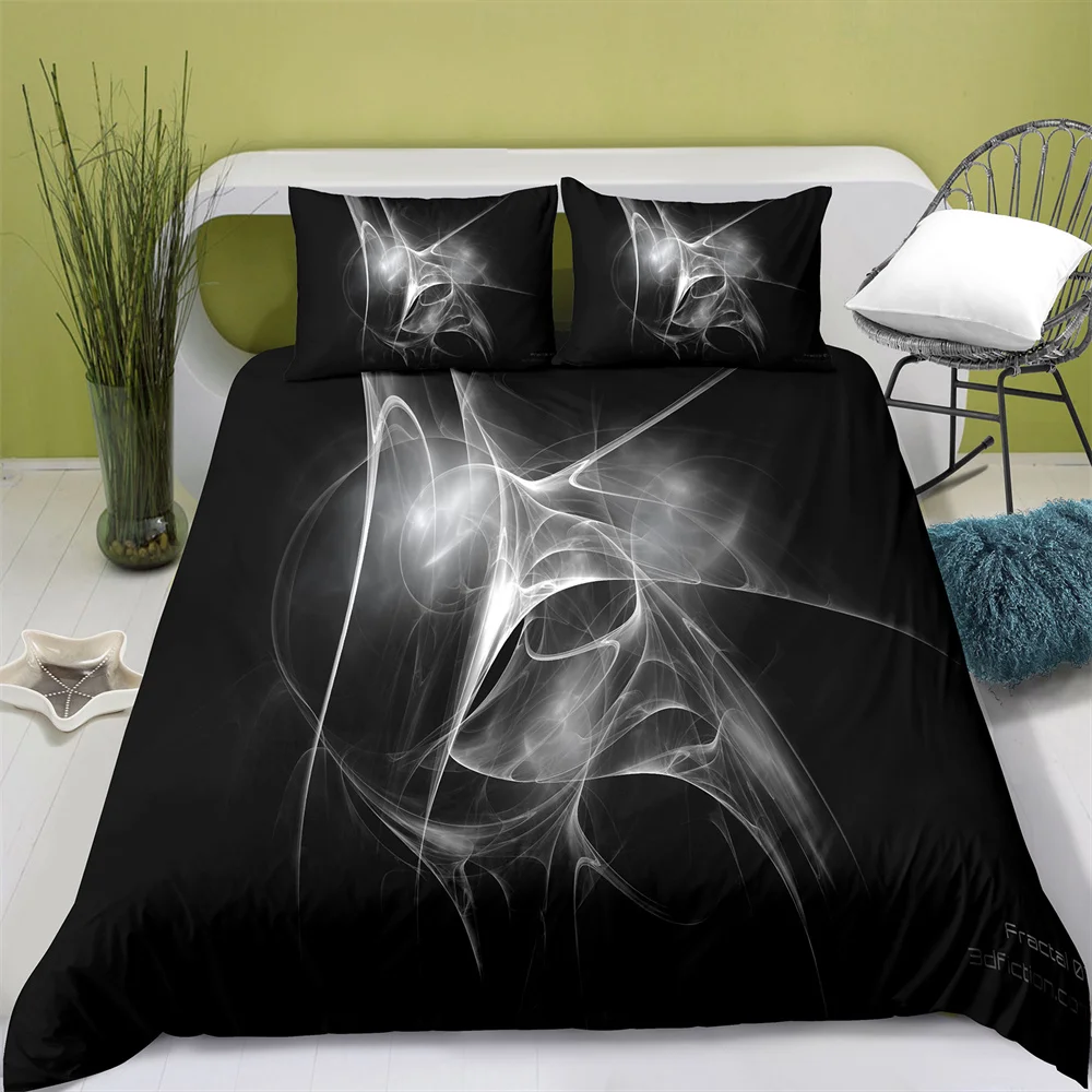 

3D Printing Abstract Style Quilt Cover with Pillowcase Bedroom Decoration Queen Size Bedding Bedroom Set King Size Bed