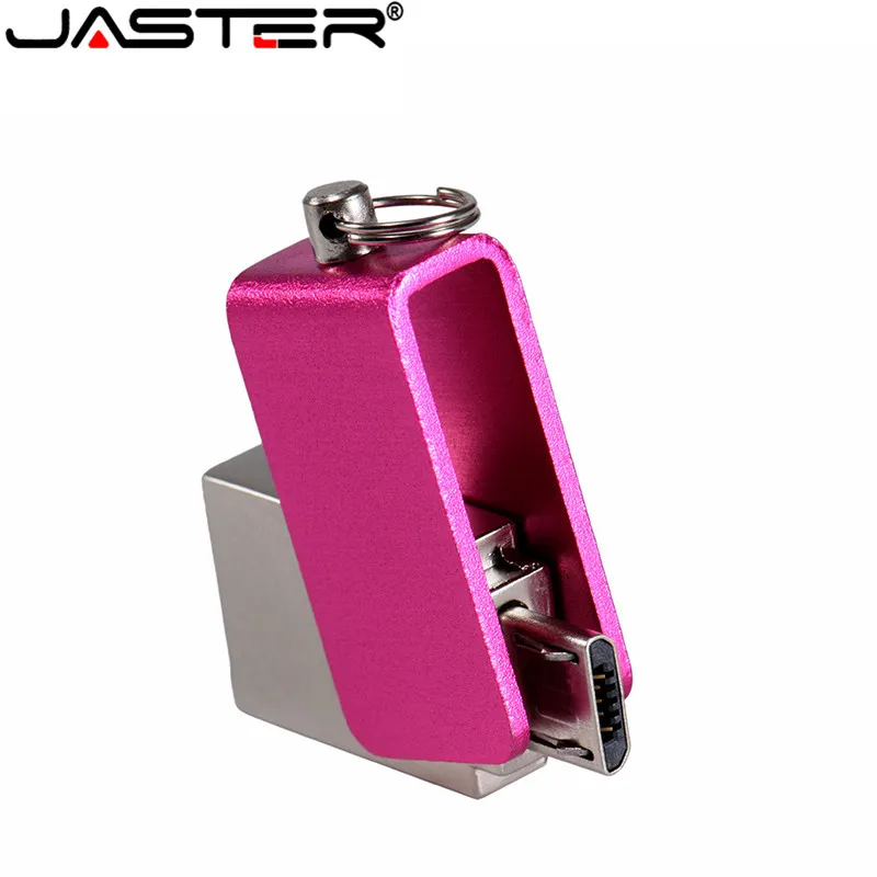 JASTER usb 2,0 флеш-накопитель 4 ГБ 16 ГБ флеш-накопители флешки 32 Гб usb карта памяти 64 Гб OTG металлический usb флеш-накопитель для телефона Android