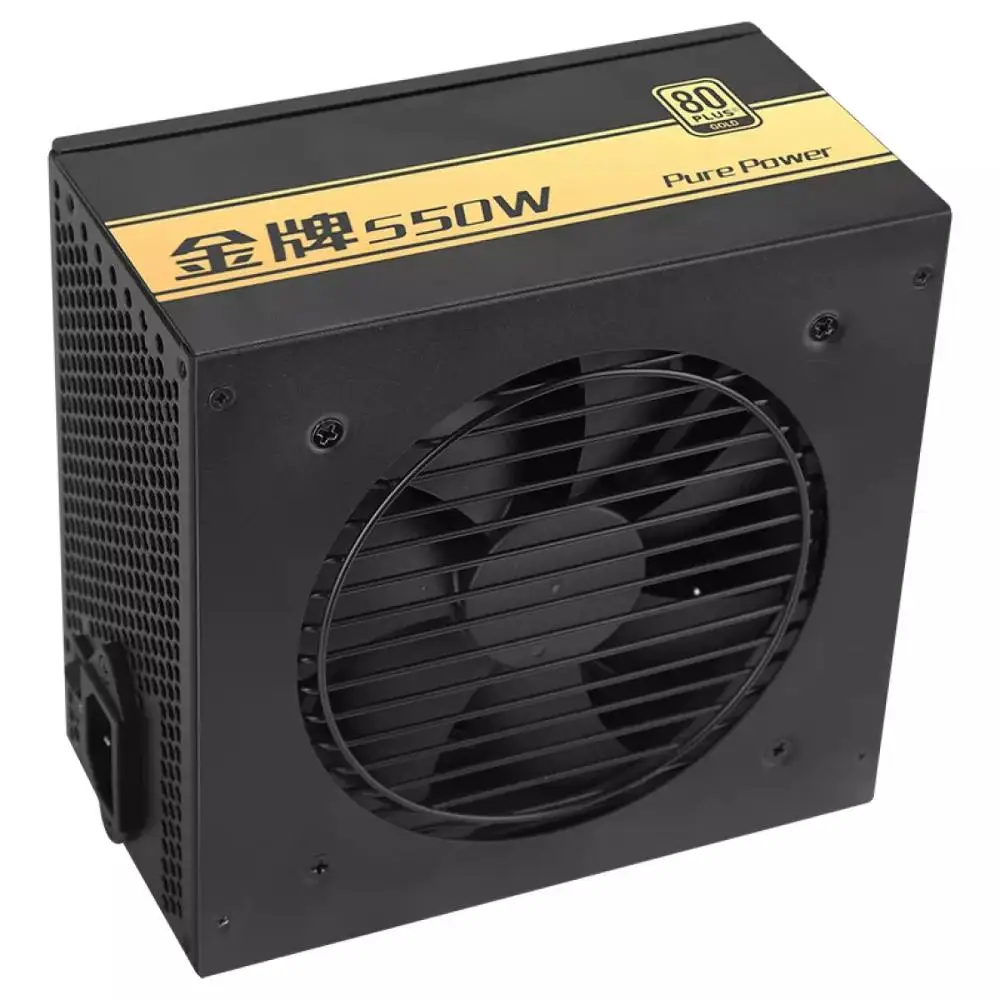PSU для Sama полный модуль ATX 12 В 24 к 80 плюс Золотой игры Mute источник питания Номинальная 550 Вт Пиковая 650 Вт источник питания ETX-550-1