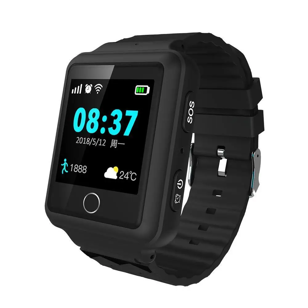 

Waterproof IP67 1.44' Touch Screen RF-V38 GPS Tracker Smart Watch Two-way Call Geo-fence SOS Low battery SIM card changing Alarm
