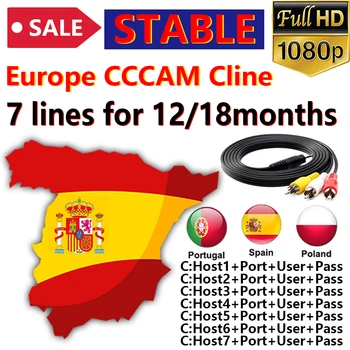 

2020 best stable lines 1 year Europe CCCAM line suitable For Spain Germany DVB-S2 satellite receiver Gtmedia v9 super V8 NOVA