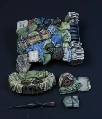 В разобранном виде 1/35 современные аксессуары сумка набор смолы фигурка Неокрашенная модель комплект