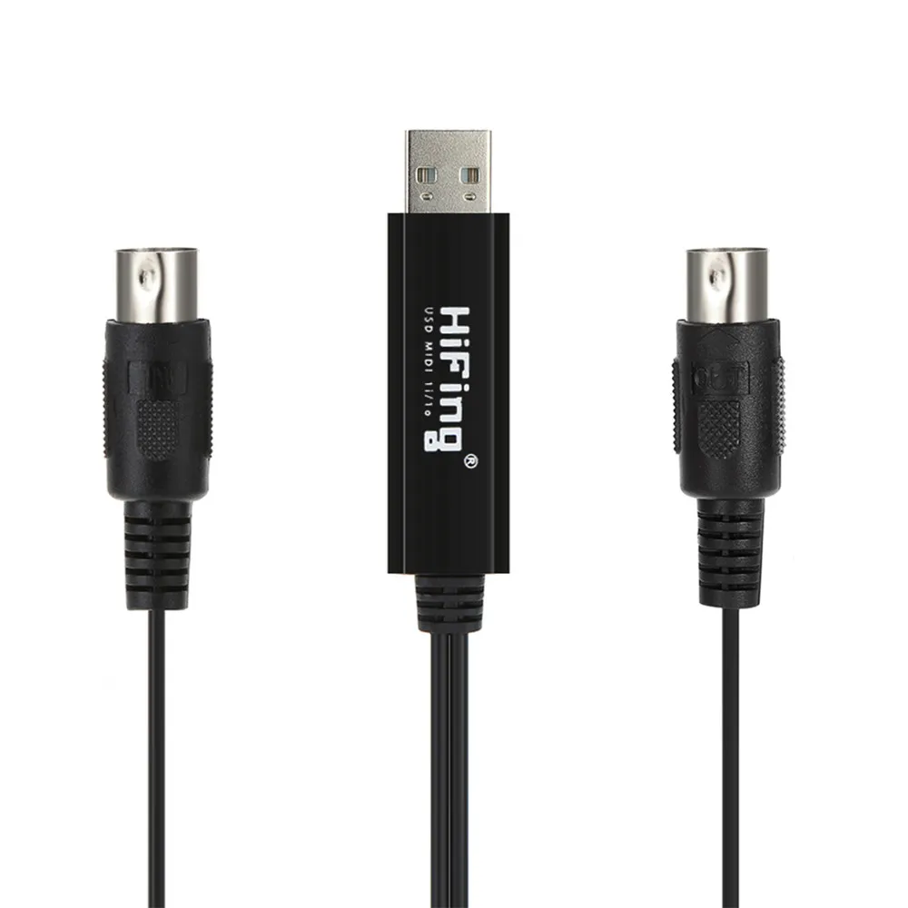 USB IN-OUT MIDI кабель один в выход Интерфейс 5-контактный линейный конвертер ПК для
