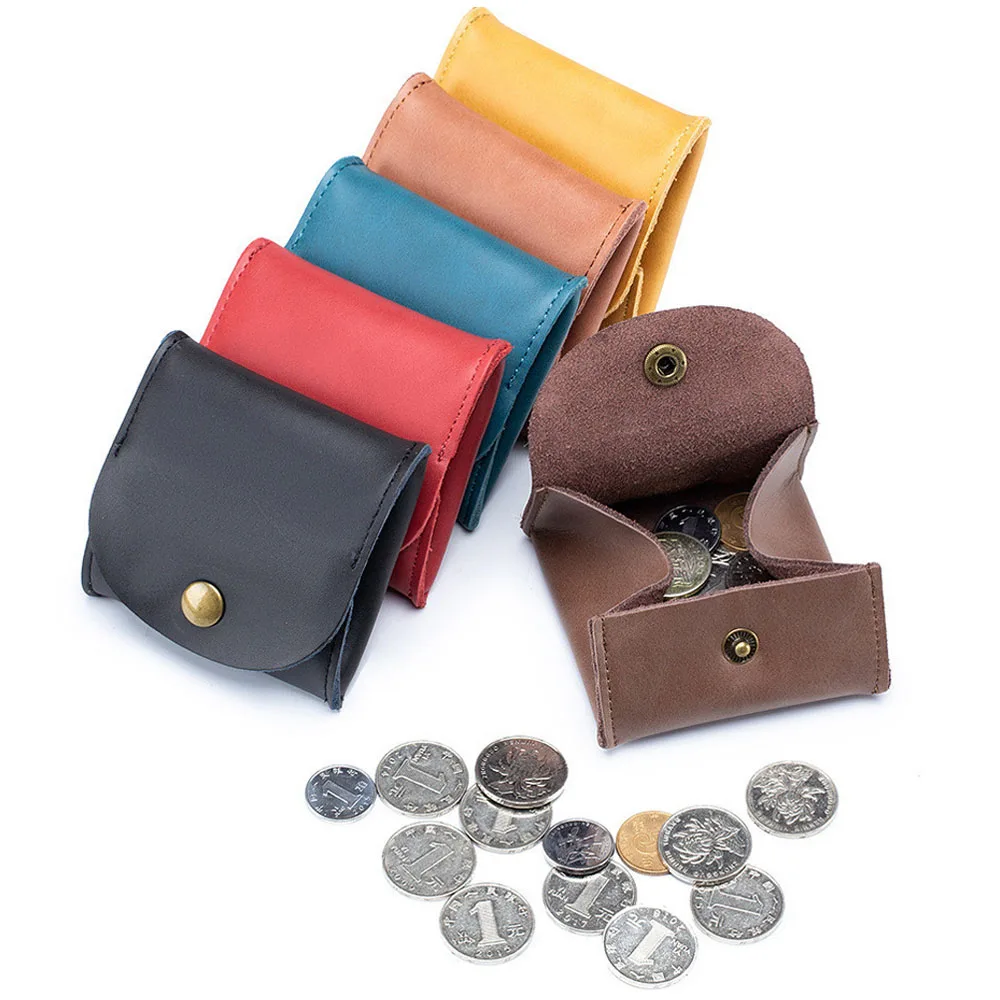 Coin Purse Pouch Pocket Earphone Money-Bags Key-Holder Clutch Earbuds Mini Wallet Genuine-Leather