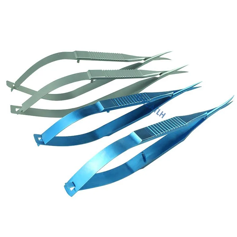 Castroviejo Corneal scissors Capsule membrane scissors Titanium/stainles steel Micro ophthalmic instruments