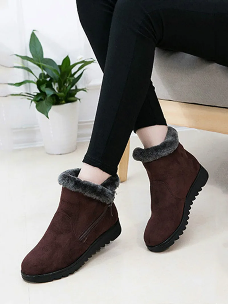Plus Size Winter Women Boots 2019 Warm Plus Velvet Women Snow Boots Ladies Female Footwear Ankle Boots for Women Shoes VT508 (7)