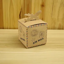 20pcs/set Airplane Pattern Candy Box Packing for Wedding Party Decoration Favor Boxes