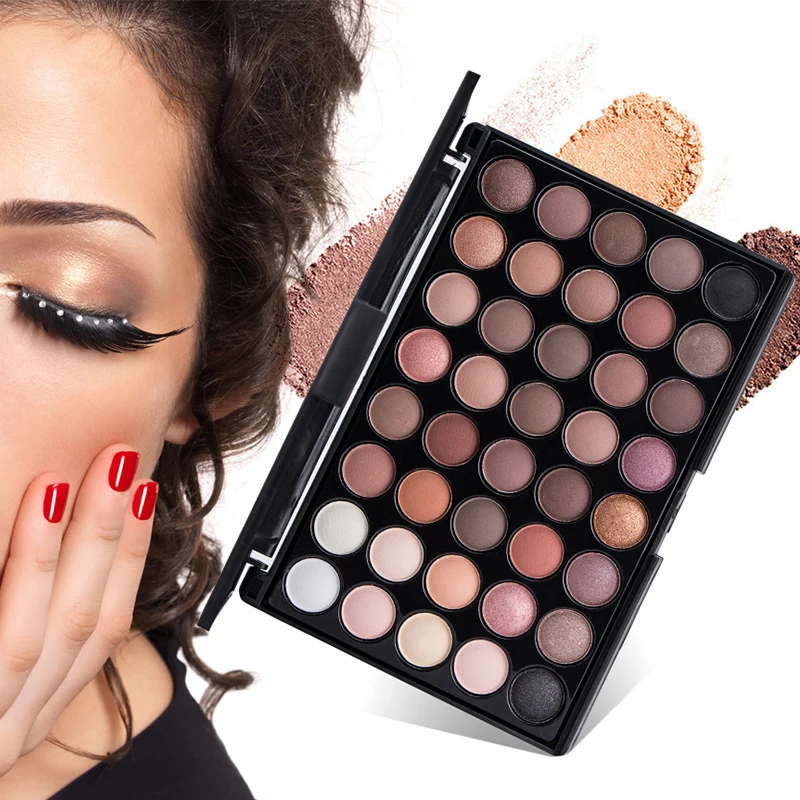 40 Color Nude Shining Eyeshadow Pearlescent Makeup Matte Pigment Smoky Eye Shadow Pallete Waterproof Cosmetics Eye Shadow TSLM2 40 Color Nude Shining Eyeshadow Pearlescent Makeup Matte Pigment Smoky Eye Shadow Pallete Waterproof Cosmetics Eye Shadow TSLM2