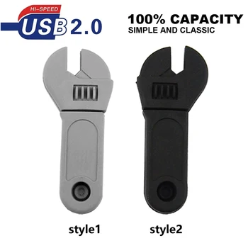 

Cool New Cartoon Wrench Model Usb 2.0 Memory Flash Mini Stick Storage Pen Drive 4GB 8GB 16GB 32GB 64GB Tool Usb Flash Drive Gift