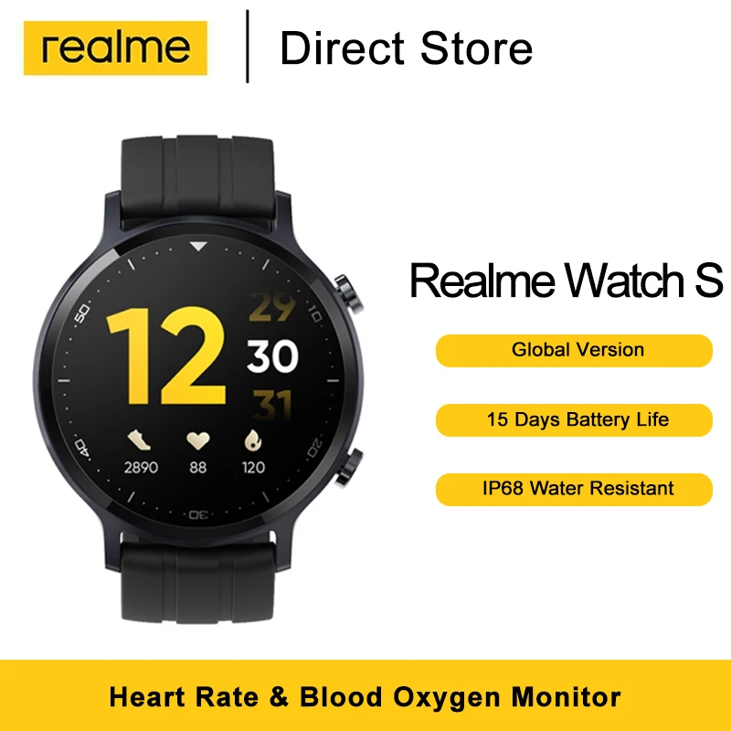 Смарт-часы Realme S глобальная версия 1 3 дюйма сенсорный экран пульсометр оксиметр