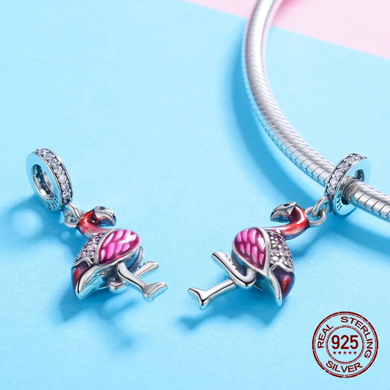 Fit Pandora Шарм браслет ожерелье подвеска Подвески 925 стерлингового серебра Женщины высокое Изготовление ювелирных изделий