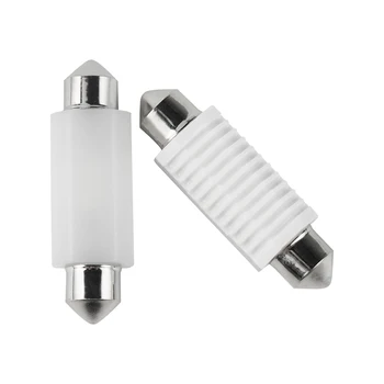 

41MM 2x White Car Ceramics Festoon Dome light 3030 LED SMD Chips Canbus Error Free Lights For Volkswagen Beetle 1967-1969