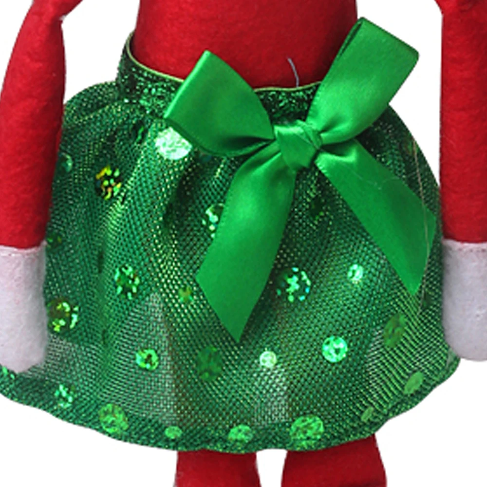 Christmas Elf Doll Fairy Red Clothes Bow Skirt Dress Toys For Children Accessories Christmas Gift Elves(No Doll)m29 Christmas Elf Doll Fairy Red Clothes Bow Skirt Dress Toys For Children Accessories Christmas Gift Elves(No Doll)m29