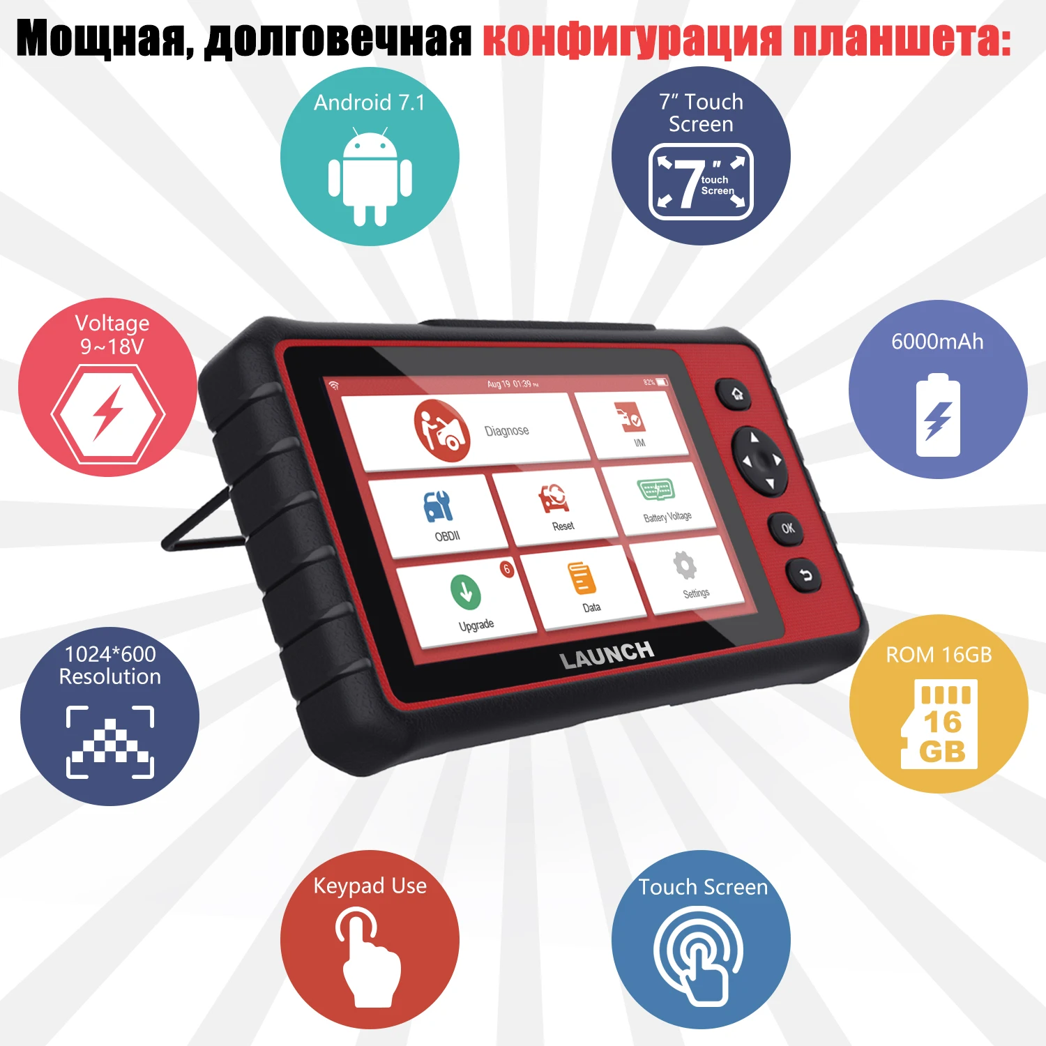 Launch X431 CRP909 полносистемный диагностический инструмент OBD2 сканер 7 дюймов Автомобильный диагностический сканер SRS Airbag сброс ABS TPMS PK MK808