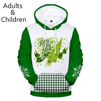 

3D Christmas Fashion Men's and Women's Hoodie Children's Casual Autumn Winter New Pullover Kids Hot Cartoon Sweatshirts