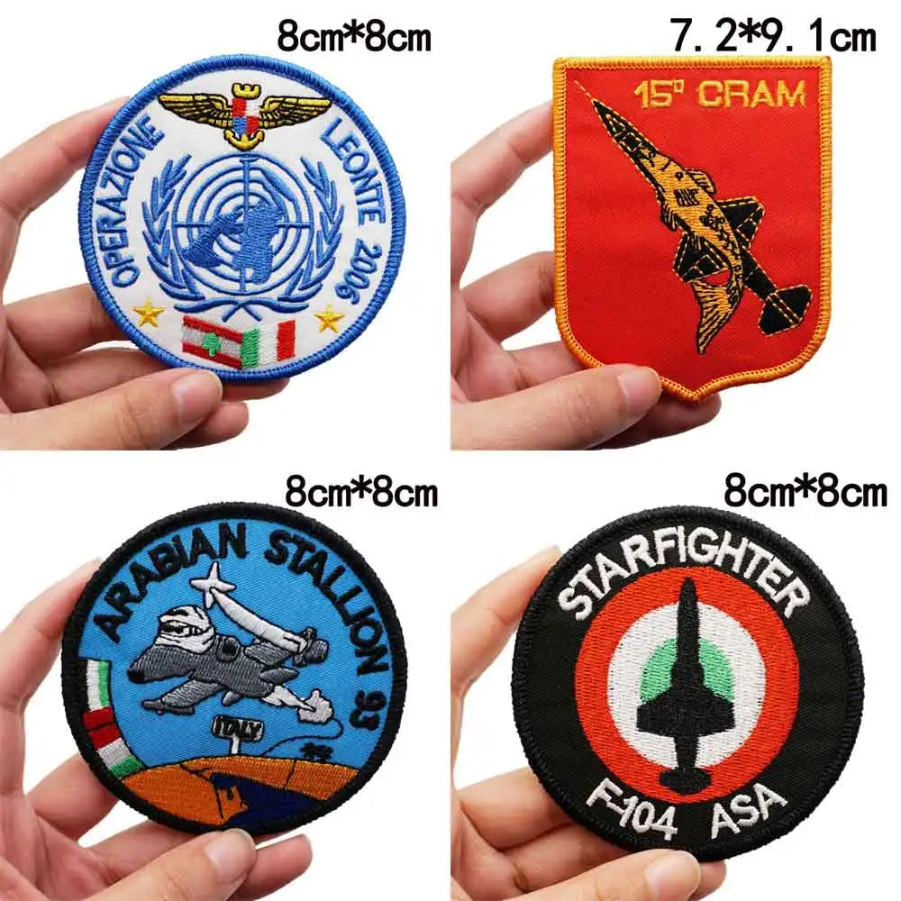 Итальянские военно-морские флаги POLIZEI тактическое крыло ВВС 33 патчи с вышивкой и
