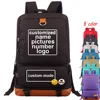Customized Print DIY Your like Photo or Logo Boy Girl School bag Women Bagpack Teenagers Canvas Men Student Backpack Packsack