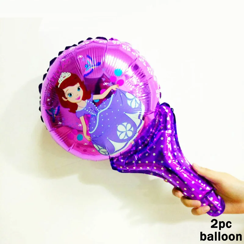 108*180 см с днем рождения Принцесса София детская душевая скатерть тема мультфильма для детей сувениры для украшения стола - Цвет: 2Foil Balloon