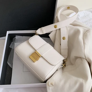 

Simple Shoulder Strap PU Leather Crossbody Bags For Women 2020 Simple Solid Color Shoulder Handbags Female Travel Cross Body Bag