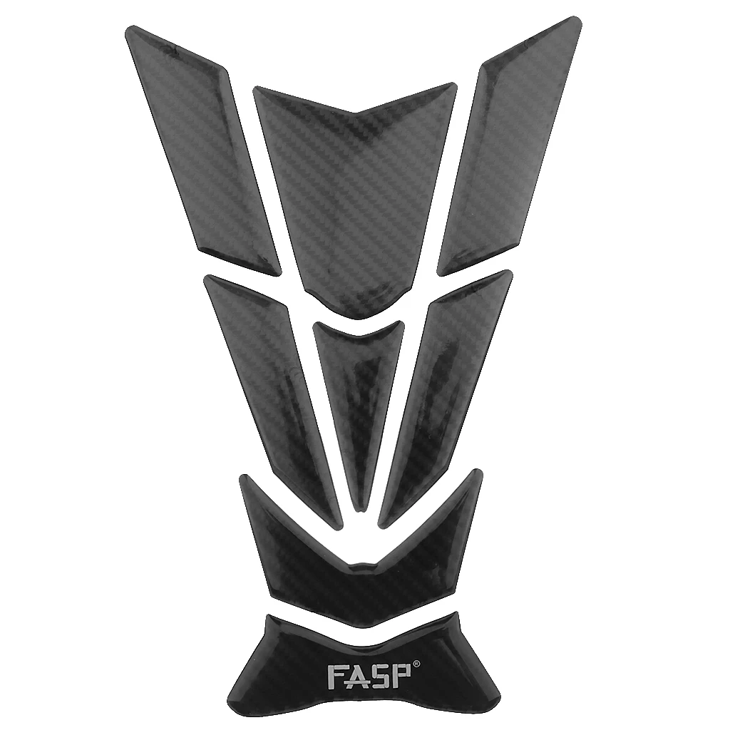 1Pc 5D Carbon Fiber Motorcycle Sport Bike Gas Oil Tank Pad Protector Fish Bone Sticker T08