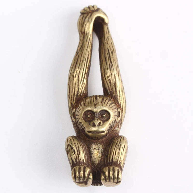 

1xMini Monkey Figurine Brass Animal Statue Ornaments Home Living Room Decor
