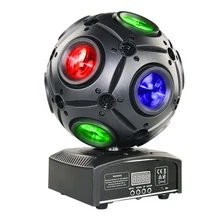 Projecteur de lumière à tête mobile, éclairage à faisceau LED 9x12w RGBW 4 en 1, lumière de boule Disco Dj contrôleur DMX pour équipement de fête de mariage