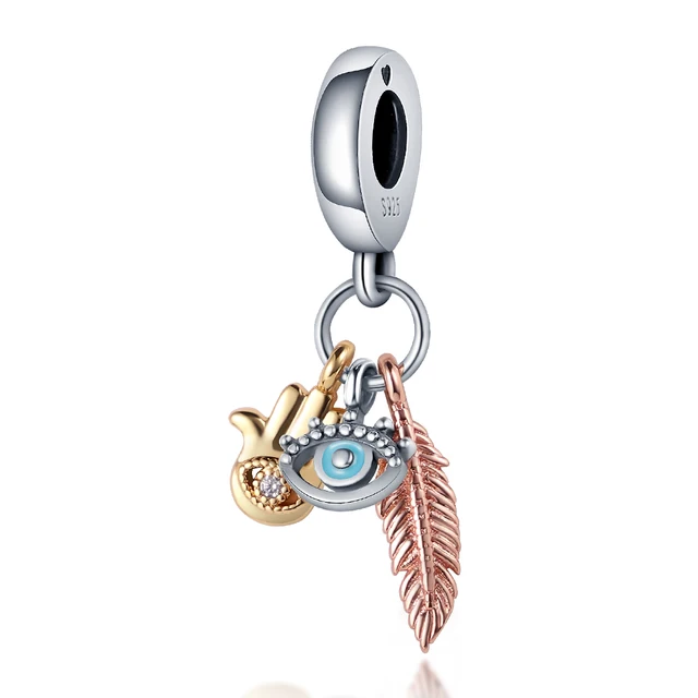 Genuine 925 sterling silver marine animal hanging bead pendant suitable for original Pandora bracelet ladies fashion jewelry CMS2030.