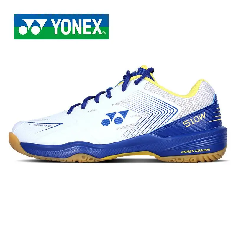 Новое поступление Yonex амортизатор обувь для бадминтона широкие супер легкие подушки спортивные кроссовки для мужчин и женщин Shb 510wcr - Цвет: SHB-510WCR