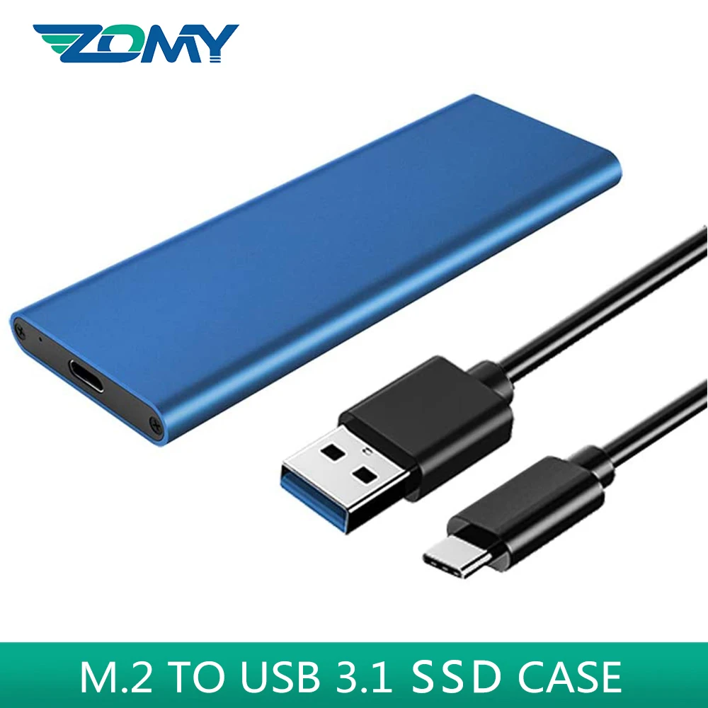 Zomy M.2 NGFF To USB 3.1 Gen2 Hard Disk SSD Case 10Gbps Portable Solid State Drives External Black Silver Enclosure HD6017|External Solid State Drives| - AliExpress