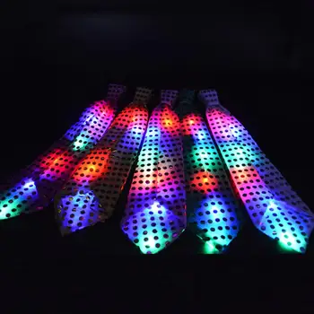 

Led Luminous Tie Necktie Female Male Party Shining Adjustable Decoration Fashion