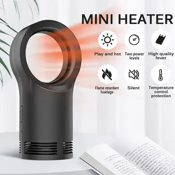 

220/110V Leafless Electric Heater 400W Adjustable temperature Fan Heater Desktop Household Heat Stove Radiator Warmer Machine
