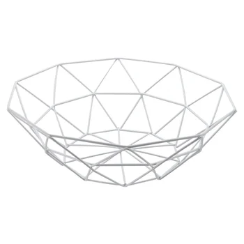 

1pc Drain Basket Exquisite Iron Art Multi-purpose Storage Basket Storage Tray Snack Food Basket for Living Room Home Kitchen