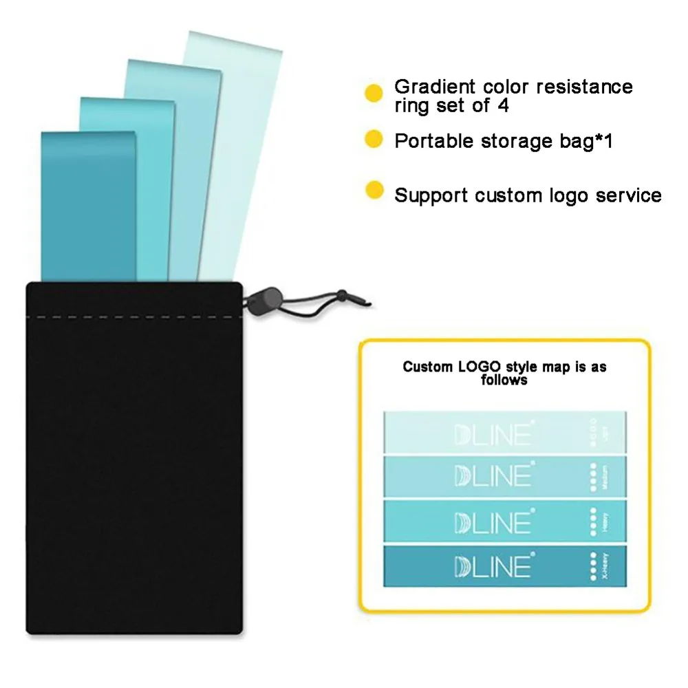 4 шт./компл. тренажерный зал спортивные Эспандеры Йога латексный эспандер-Вьетнамки с эластичным ремешком с хранения BagTraining Фитнес