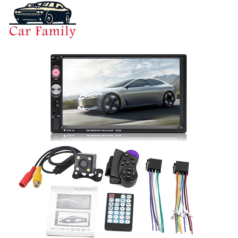 

Car Family Car radio 2 Din Mirror link Android MP5 Bluetooth Multimedia Player Autoradio USB Audio Stereo back view camera