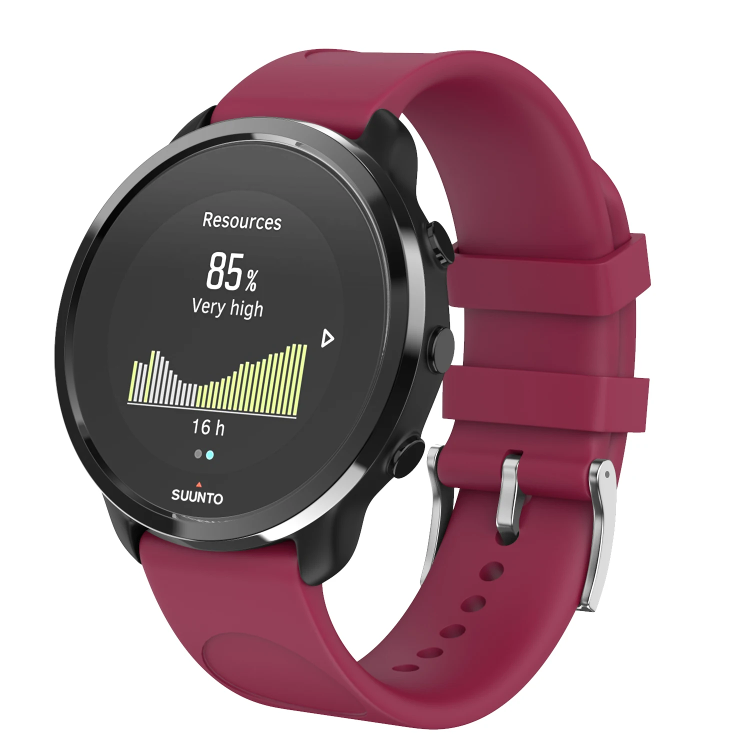Для SUUNTO 3 фитнес 20 мм силиконовый ремешок для женщин Garmin Forerunner браслет для samsung Galaxy Watch силиконовый ремешок для мужчин - Цвет: Фиолетовый