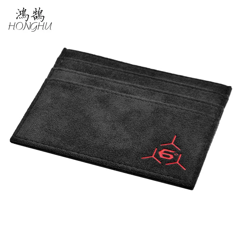 

Ultra-Thin Wallet Italy Alcantara Suede Simple Multi Card Bit Document Bag Bank Card "Driving Licence Case