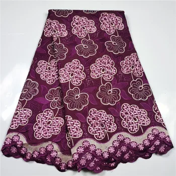 

african 100%cotton swiss dry lace fabric swiss voile lace in switzerlnd embroidery nigerian lace fabric 2020 high quality 5yards