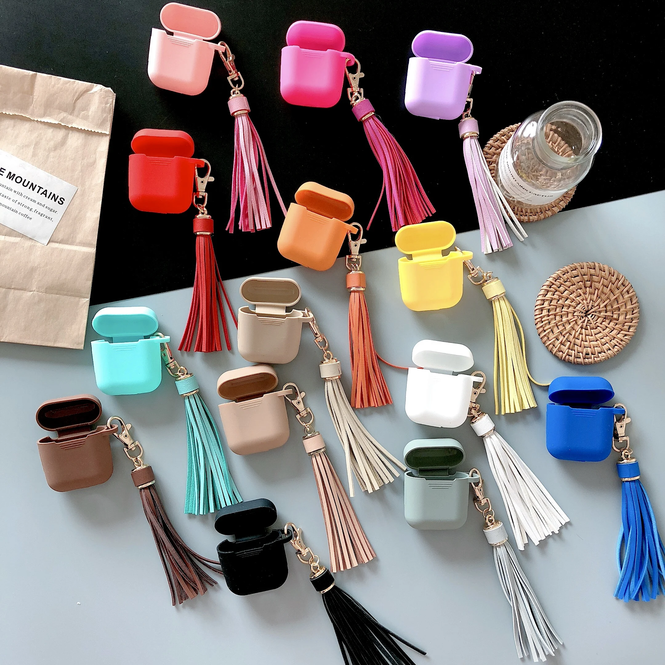 

Plain Case For Airpods Case Earbud Coque Headphones Case Earpods Funda Etui For Airpod 2 1 For Apple Air Pods Charging Box Case Cover