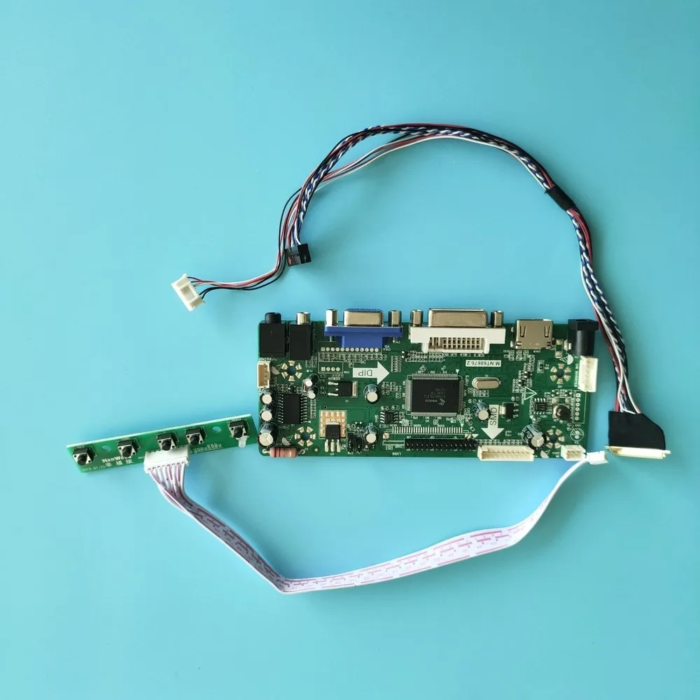 Kit for B101AW02 V0/V3 TP/V3 Display panel LCD LED HDMI+DVI+VGA 10.1&quot monitor 1024x600 M.NT68676 Screen Controller Board 40pin |