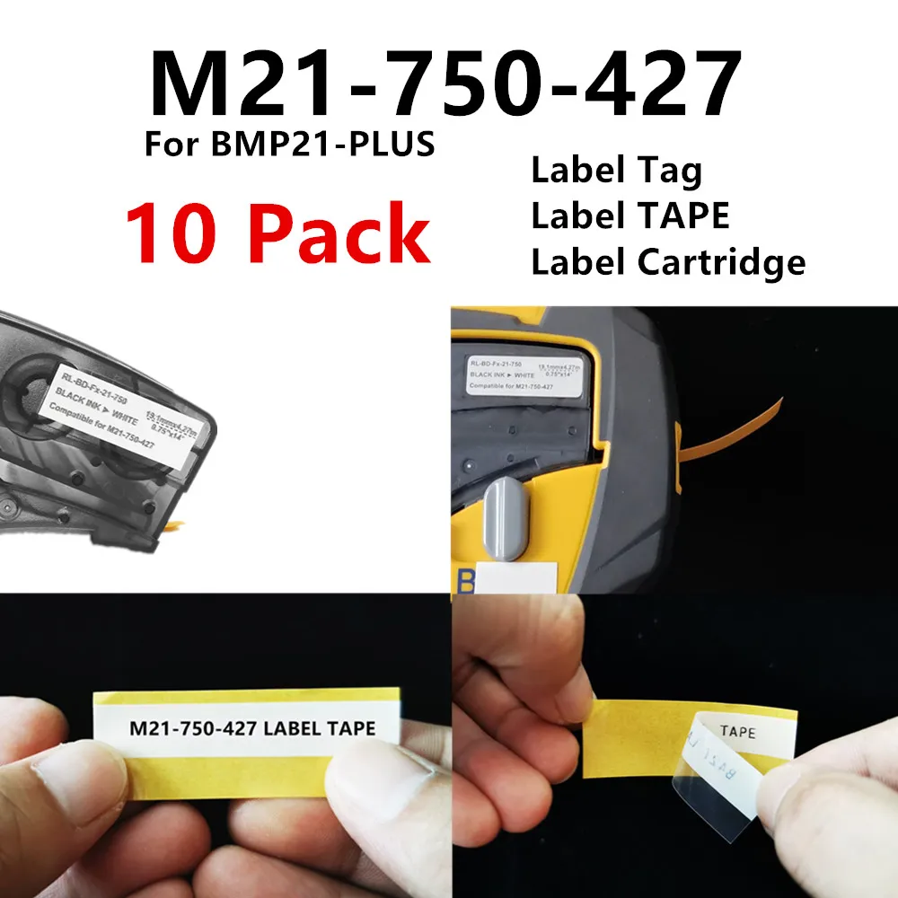 510PKM21750427VinylLabelCartridgeForBradyBMP21PLUSLABPAL