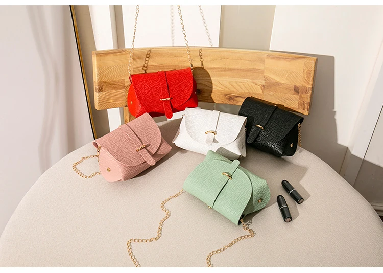 New Women's small Bag Fashion Trend Retro Wide Shoulder Strap Ladies New Style Messenger bags Solid Single Shoulder