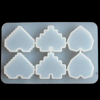 

DIY crystal drop glue pixel love mold made by hand A136