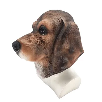 

Realistic Halloween Dog Rubber Mask Popular Animal New design Latex Wolf Dog Animal Party Adult Size Dog Mask 2020 Hot