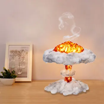 

New Mushroom Cloud Explosion Lamp Light Lantern Creative LED Desk Light Simulation Explosion USB Adjustable Light Gifts For Kids