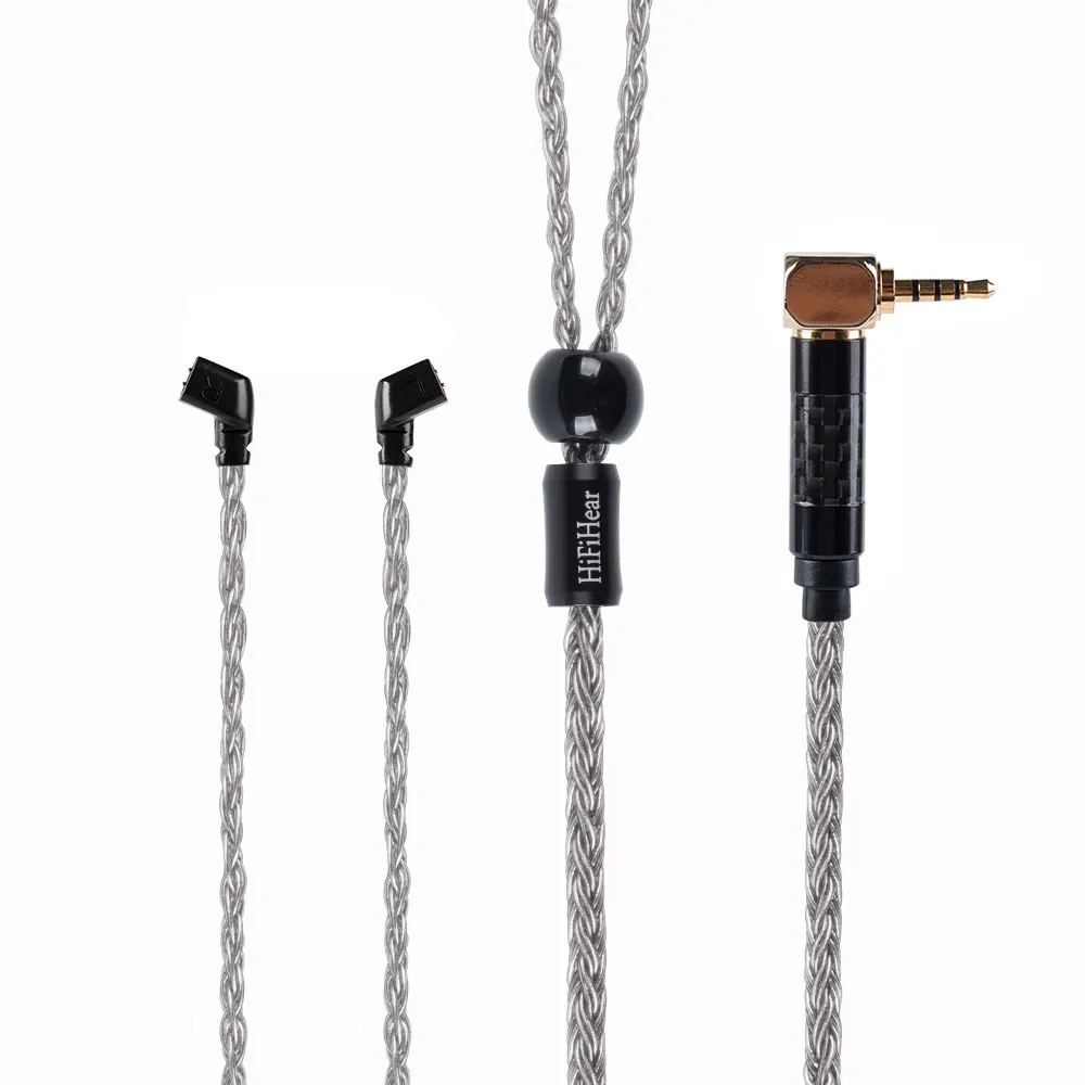 HiFiHear 16 Core посеребренный медный кабель 2,5/3,5 мм сбалансированный кабель с MMCX/2pin разъем для AS10 ZS10 pro ZSX BLON bl03 - Цвет: QDC 2.5mm