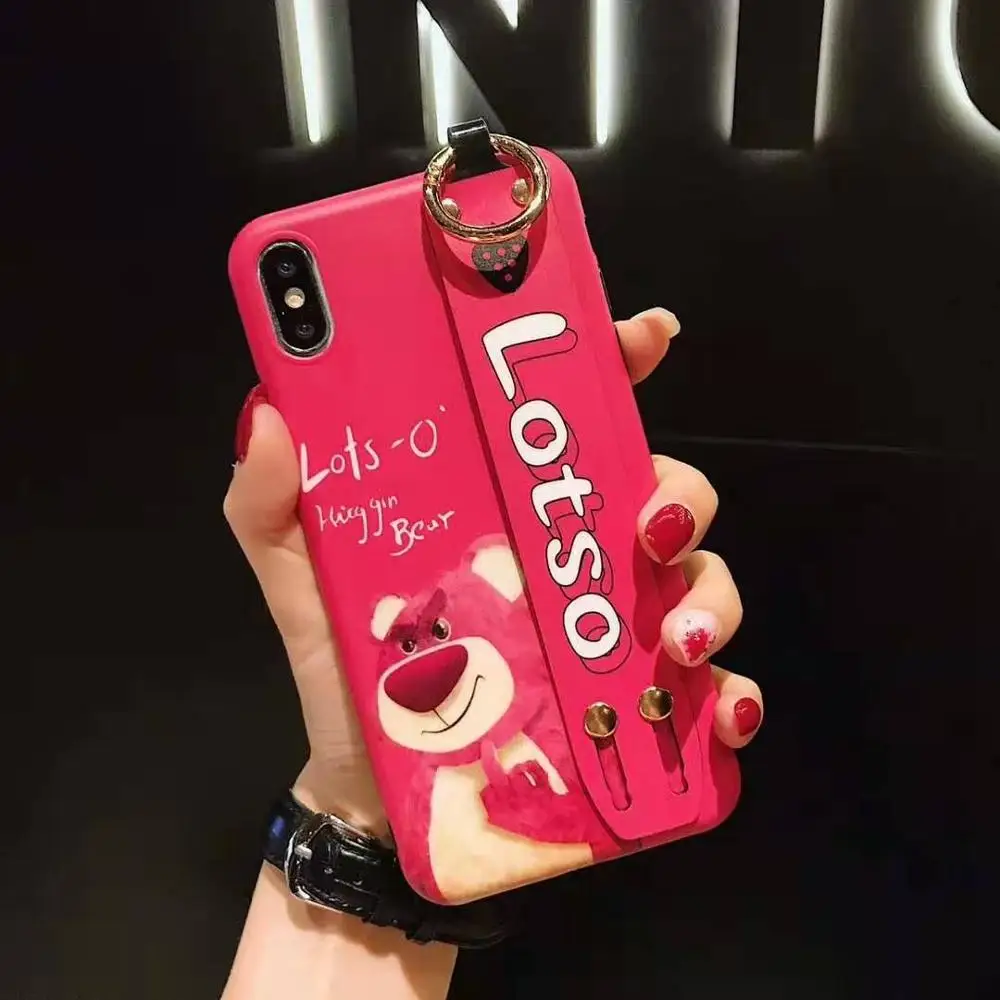 Милый Минни розовый матросский игрушечная Луна история IMD Скраб чехол для телефона для iphone 7 8 6s plus x xs xr max подставка держатель мягкий чехол - Color: 14