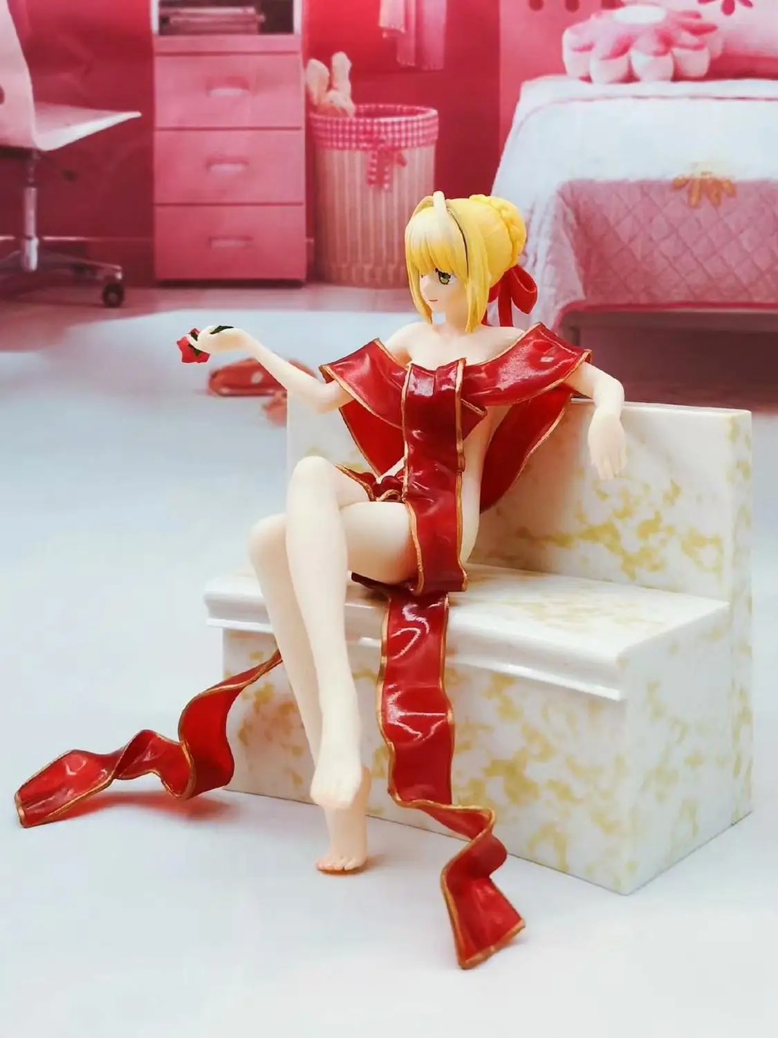 Last Encore Saber PVC Figur Modell Nudelstopper Anime Fate/EXTRA 